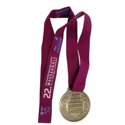 China Europe factory price cheap sublimation acrylic soccer bronze medal for sale