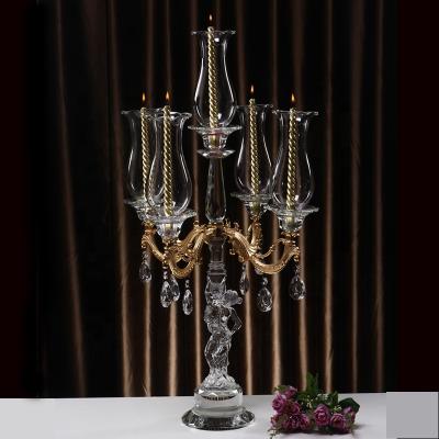 China Europe China Wholesale Crystal Wedding Table Candelabras for sale