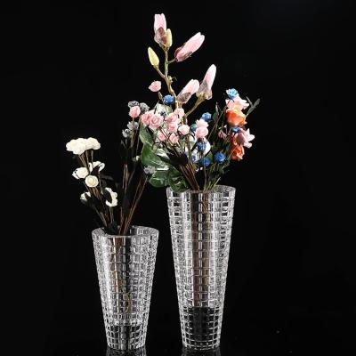 China New luxury flower Crystal Vase baccarat home decoration classic/postmodern large for wedding table decoration for sale