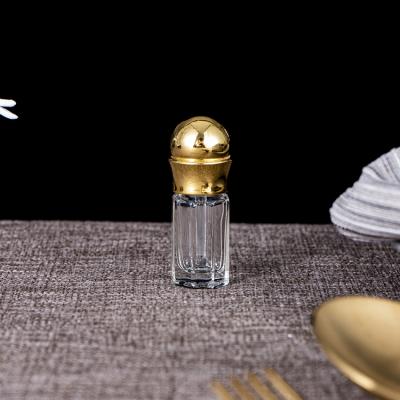 China New Design Arabic Mini Crystal Oil Perfume Bottle For Cosmetic for sale