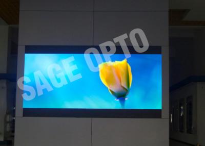 China Commercial Indoor Advertising Led Display Wall / Large 6mm Led Screen Super Clear Vision for sale