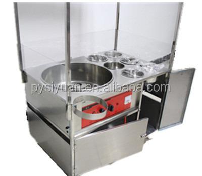 China Hot Sale Cotton Candy Machine Fired Ice Machine With Cover Make In China Guangzhou for sale