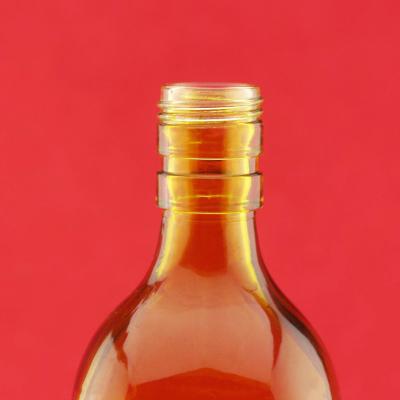 China Liquor Frying Oil Glass Bottle Vinegar Glass Custom Paint Bottle With Screw Top for sale