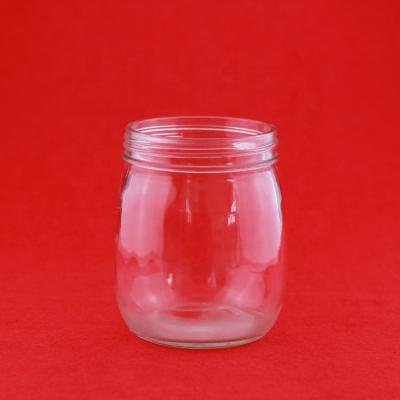 China Canned Food Food Grade Round Food Can 200ml Glass Jar Jam Jar Glass Bottle for sale