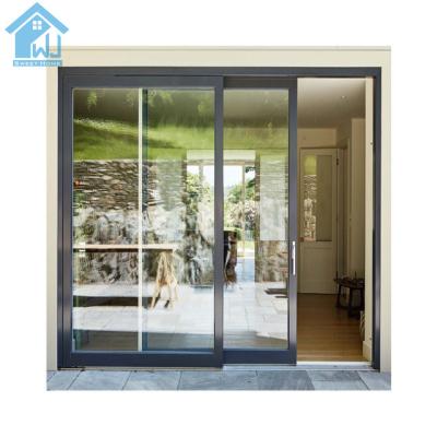 China Good Quality Sliding Doors Three Panel Sliding Glass Door Veranda Modern Sliding Door for sale