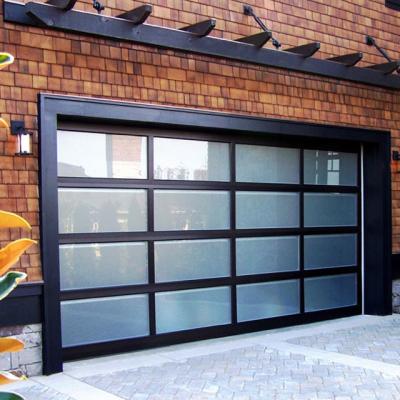 China Modern American Aluminum Glass Door Price Garage Door Elevator Garage Use Exterior Garage Doors For Homes for sale