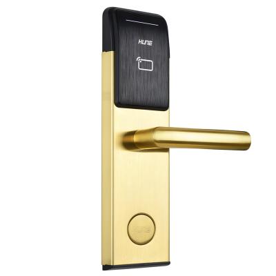 China High Quality Rfid Lock,Digital Hotel Smart Key Card Electronic Keyless Door Lock,Home/Hotel HUNE Hotel Key Card Lock for sale