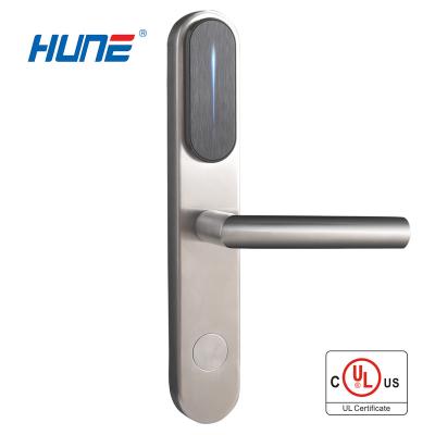 China Home/Hotel Smart Software System Rfid Chip Card Door Locks Stainless Mortise Smart Hotel Electric Wireless Indoor Steel Door Lock Door for sale