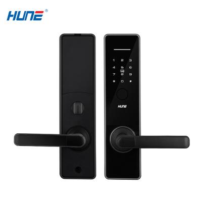 China Blue Digital Cylinder Multiple Way Fingerprint Code Residence Tooth Access Smart Door Lock For Airbnb Office Residential Bank for sale