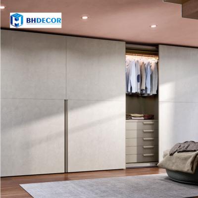 China Reasonable price environmental friendly bedroom Italian Foshan sliding door fitted sliding door built-in wardrobe for sale