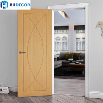 China Residential Walnut Italian Wood Sound Insulation School Office Flush Interior Door for sale