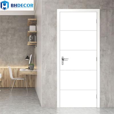 China Sound Insulation Best Wholesale Price Mexican Japanese 5 Panel Wood Flush Interior Door for sale