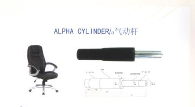 China 96mm Black Chair Lift Alpha cylinder Height Adjustable Gas Spring Cylinder for sale