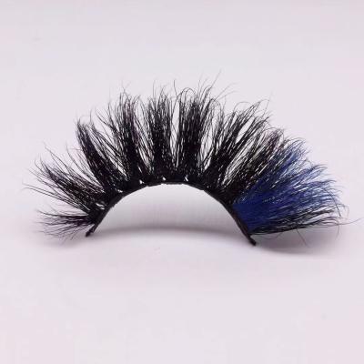 China Popular Daliy makeup 25mm color mink eyelashes, spot wholesale, can customize exclusive LOGO for sale