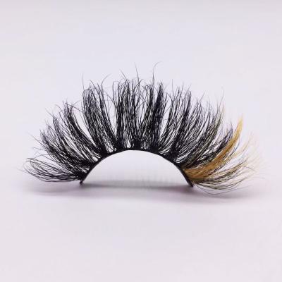 China Daliy European and American color powder colored instant party powder false eyelashes paty eyelashes false mink eye tail eyelashes for sale