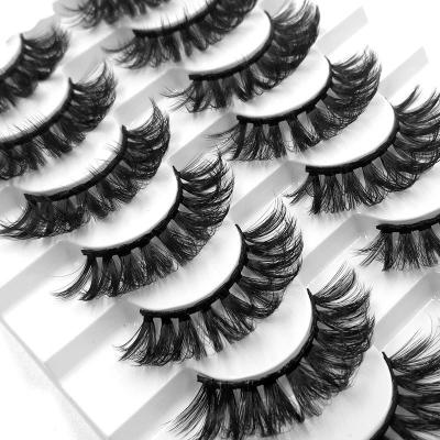 China Wholesale Price Natural Mink Lashes Different Invisible Clear Mink Eyelashes 3d Strip Eyelash Extensions for sale