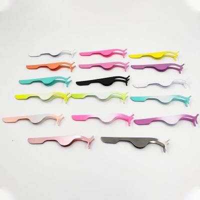 China Used 15-20 Times Eyelash Tweezers Wholesale Hot Selling Custom Eyelash Extension Tweezers for sale