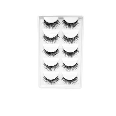 China Real Natural Black Fluffy Wholesaler Tapered 3d Mink Lashes Mink Eyelashes 5d Lashes Natural Lashes Wholesaler for sale