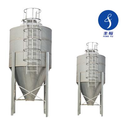 China Low Cost Animal Feed Storage Silos Galvanized Bolt Assembly Chicken Feed Storage for sale