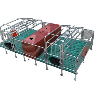 China Easy Clean Pig Farm Equipment Animal Cages American Crate Sow Bed Gestation Stall Piglet Farrow Bed for sale