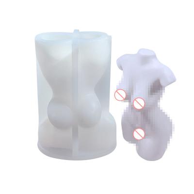 China Large Size Viable Female Body Art Molder Human Torso Plump Silicone Mannequin Mold Women For Candle Making for sale