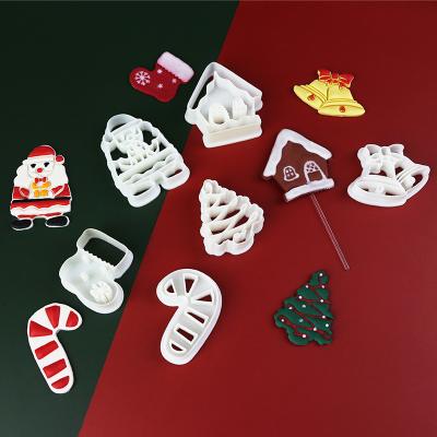 China Viable Cutter Santa Claus Hot Sale Cake Decoration New Coming Christmas Fondant Cookie For One Free Homemade Cardboard for sale