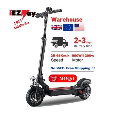 China 10 Inch EZ12 LED Light Strip Off Road Electric Scooter iEZway 600w 1200w 48v with Seat in EU Warehouse for sale