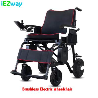 China Aolly 2019 China Factory New Product iEZway Aluminum Steel Lightweight Brushless Motor Foldable Electric Wheelchair for sale