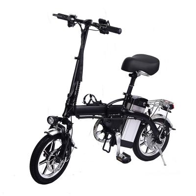 China 2019 new product 35km/h 14 inch 2AH lithium battery unisex foldable electric bicycle iEZway from China factory for sale