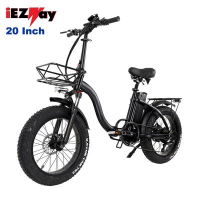 China New Cheap 2021 Aluminum Alloy Eu Warehouse Drop Shipping 48v 15Ah 5 Speed ​​20 Inch Fat Tire Electric Bike 750w Electric Bicycle for sale