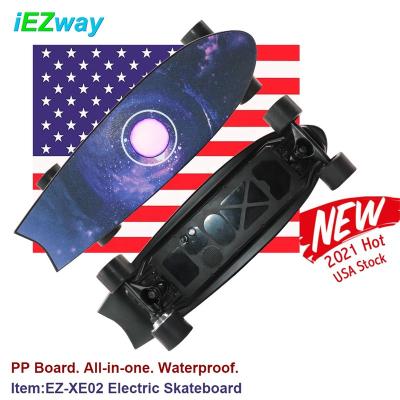 China 2021 USA Warehouse All-in-One Electric 4 Wheels Fish Board Waterproof Electric Skateboard Skate Board for sale