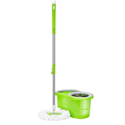 China Floor Rod Hydraulic Rotation Spin 360 Stainless Steel Easy Sustainable Mop Bucket Kit for sale