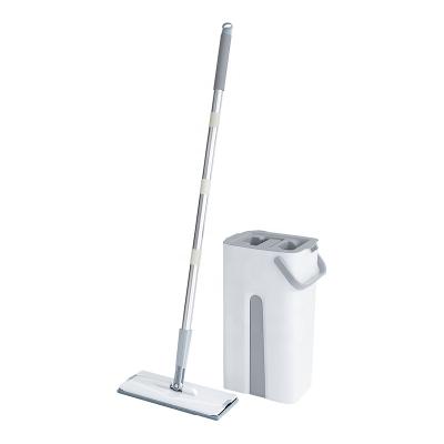 China Micro Sustainable Swob Fiber Bathroom Clean Rotating Heads And Bucket Kit Floor Mop Replacement for sale