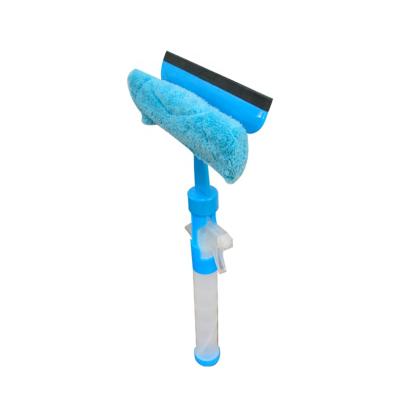 China Sustainable Cleaner Spray Water Floor Fiber Rubber Glass Window Cleaning Squeegee With Handle for sale