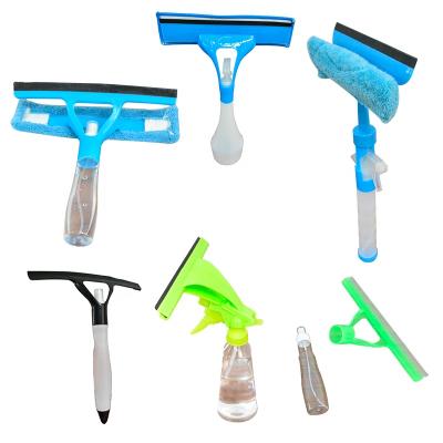 China High Quality Sustainable Useful Stained Glass Car Wash Handle Spray Water Combo Squeegee for sale