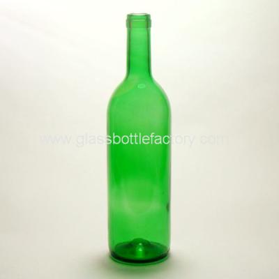 China 750ml Jade Green Bordeaux Wine Bottle for sale