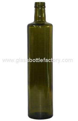 China 750ml DORICA Dark Green Olive Oil Glass Bottle for sale