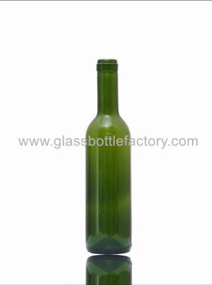 China 375ml Dark Green Bordeaux Wine Bottle for sale