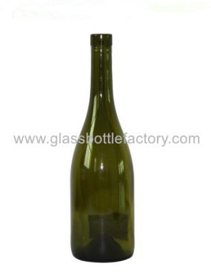 China 750ml Dark Green Burgundy Wine Bottle for sale