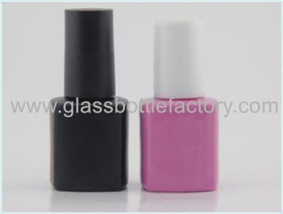 China 6ml Color Coating Glass Nail Polish Bottle With Cap and Brush for sale