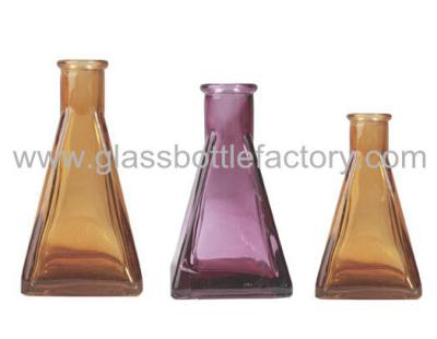 China 50ml and 100ml Colored Aroma Glass Diffuser Bottles for sale