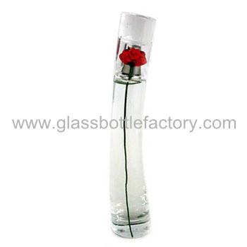 China 50ml Clear Fragrance Perfume Glass Bottle With Cap and Sprayer for sale