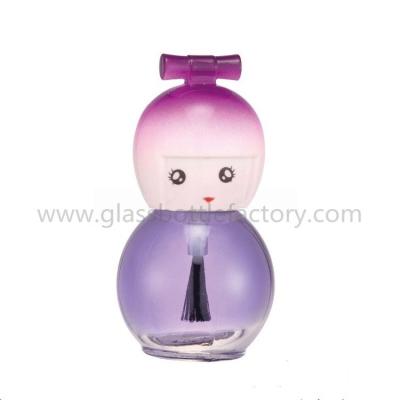 China Ball Clear Empay Glass Nail Polish Bottle for sale