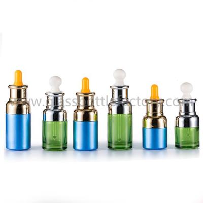 China New Design 20ml,30ml,50ml Color Painting Essence Glass Bottles With Droppers for sale