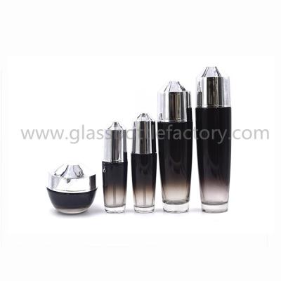 China New Design 30ml, 40ml,120ml,150ml Glass Lotion Bottles and 50g Glass Cosmetic Jar for sale