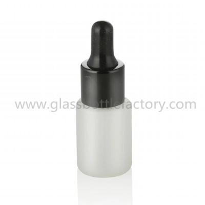 China 15ml Frost Round Glass Dropper Bottle for sale