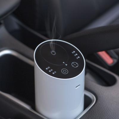 China Best Selling Car Mini Smart Waterless Aromatherapy Essential Oil Car Nebulizer Wireless Pure Essential Car Aroma Diffuser for sale