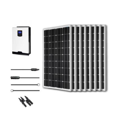 China Popular Full Complete Home Solar Power Kit PV Panels Solar Power System 10kw On Grid for sale