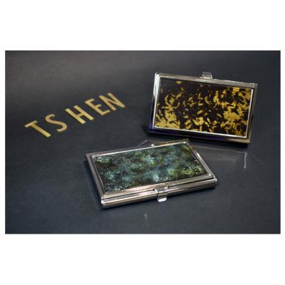 China Dye Business Card Patina Business Card Wallet for sale