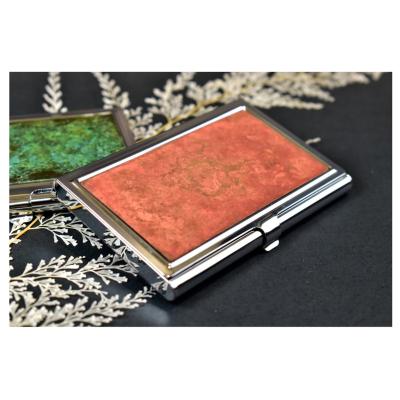 China Business Card Daily Necessities Patina Dyeing Personal Card Holder for sale